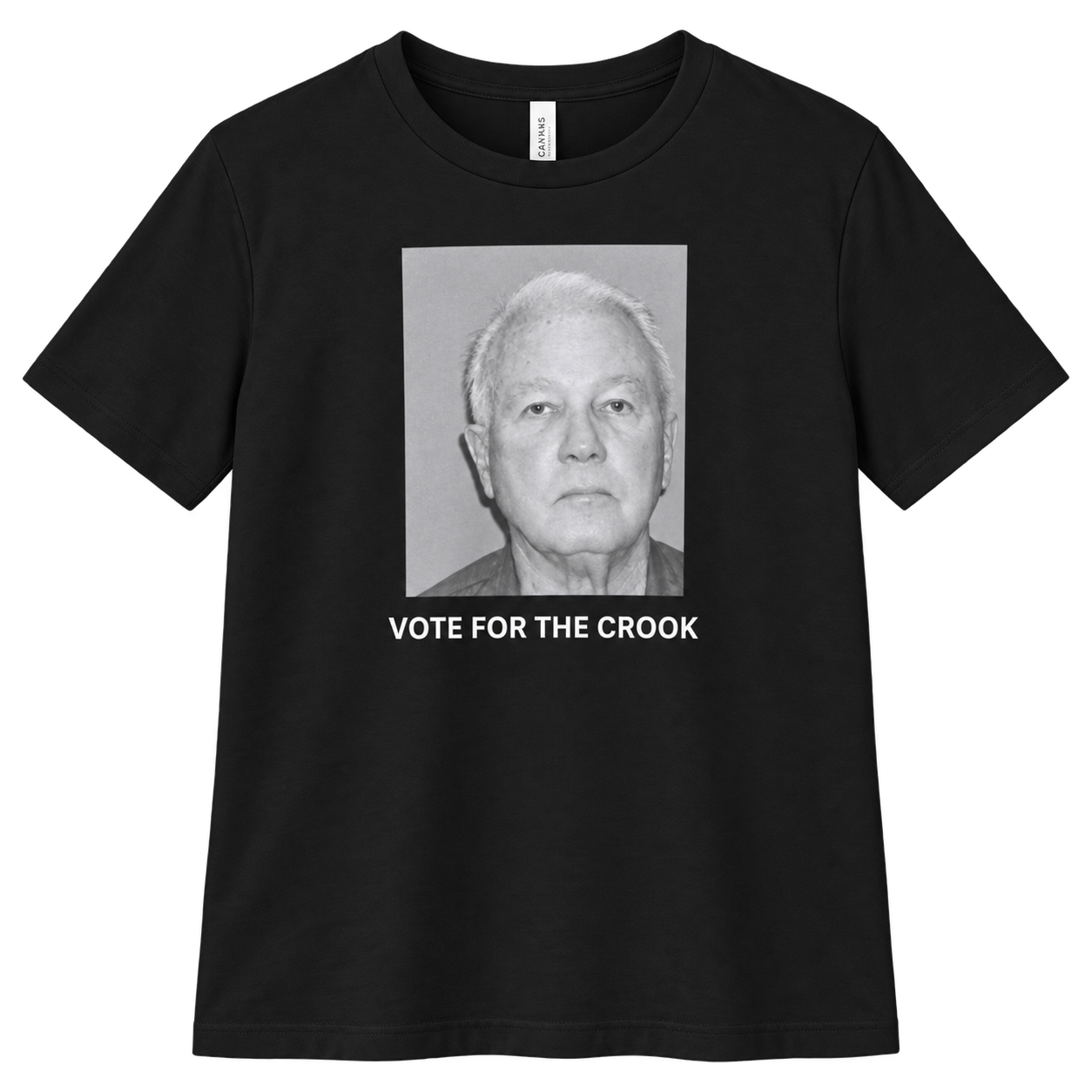 Black Vote For The Crook graphic tee